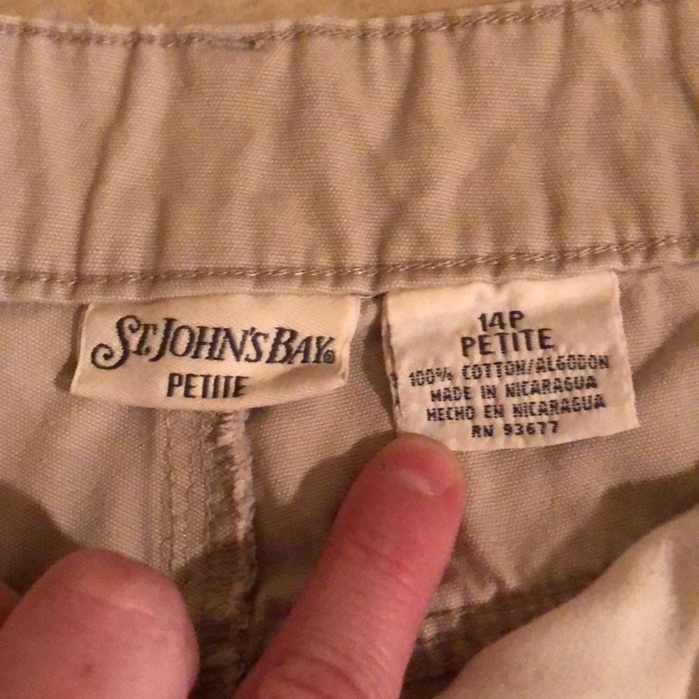 St Johns Bay Tan Khaki Skirt 14 - Picture 2 of 2